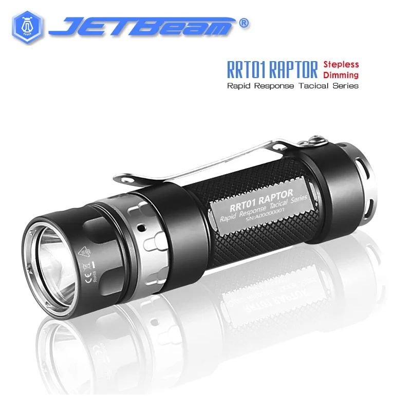 

Тактический фонарик Jetbeam RRT01 RAPTOR, 2021 лм, с аккумулятором 950