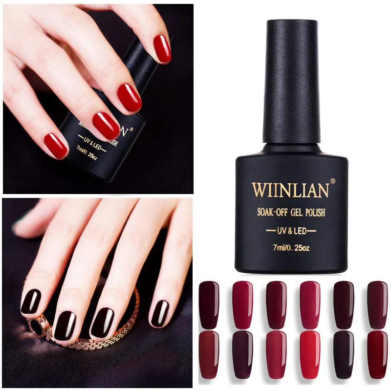 7 мл лак для ногтей великолепный красный полупостоянный верхний слой базовое