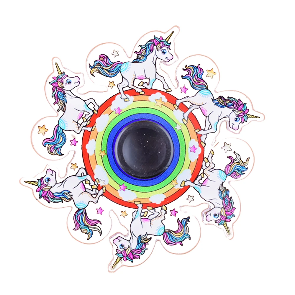 Антистрессовый ручной Спиннер гироскоп Мультяшные животные анимация бег комикс