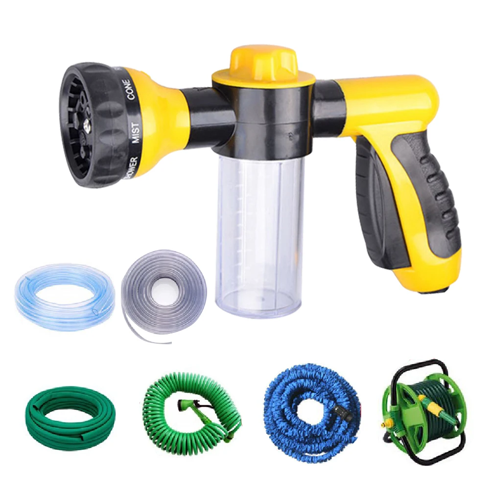 

Portable Auto Foam Water Gun High Pressure 3 Grade Nozzle Jet Car Washer Sprayer Cleaning Tool Automobiles Washing Snow Foam Gun