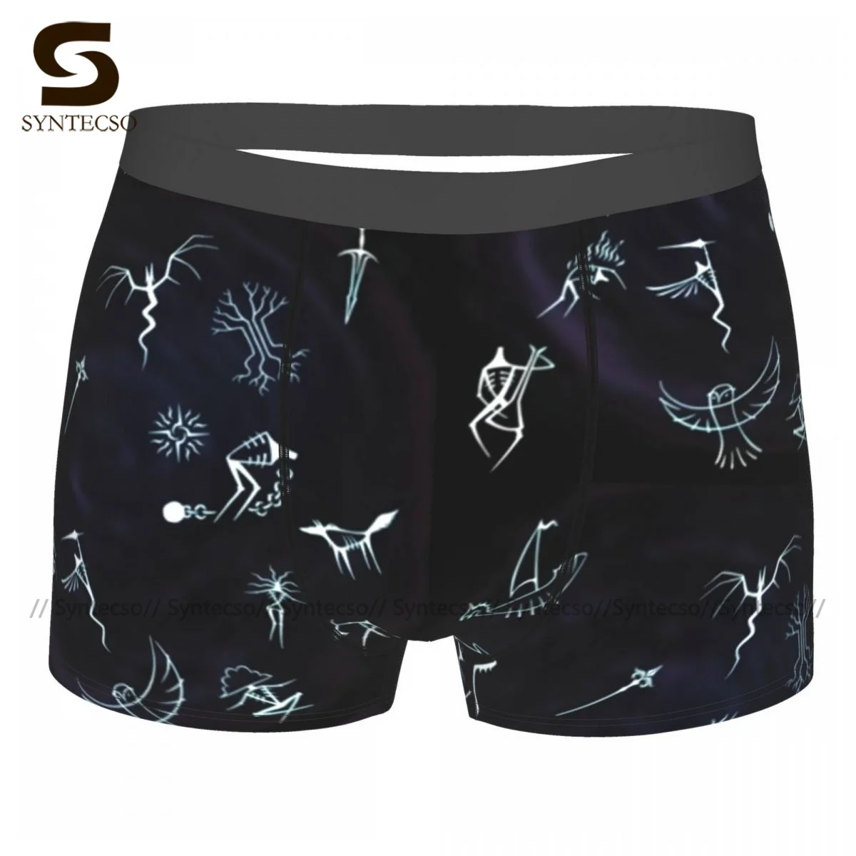 

Dragon Underwear Design Polyester Sublimation Trunk Trenky Males Cute Boxer Brief