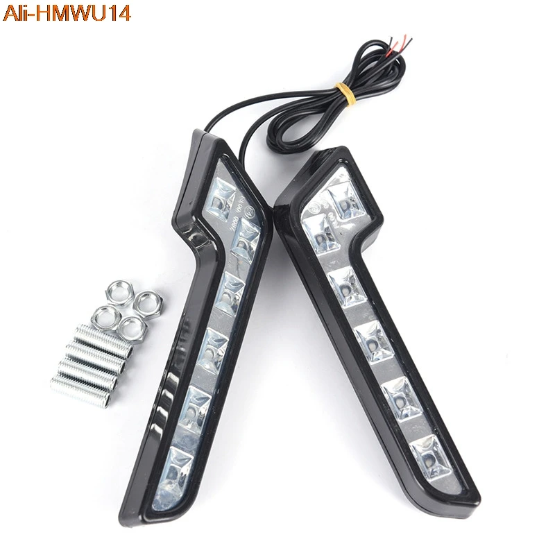 2 X яркий 6LED супер белый Автомобильный фар дальнего света Противотуманные фары 12V