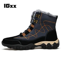 igxx winter keep warm boots mens winter outdoor boots warm high top boots winter trendy hiking boots snow boots air warm shoes