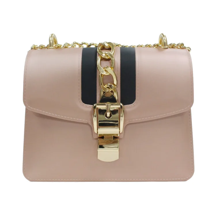 

Женская сумка Jelly Melissa Club, новинка 2021, модная цветная сумка с замком, женские ручные сумки на одно плечо, диагональная дизайнерская сумка