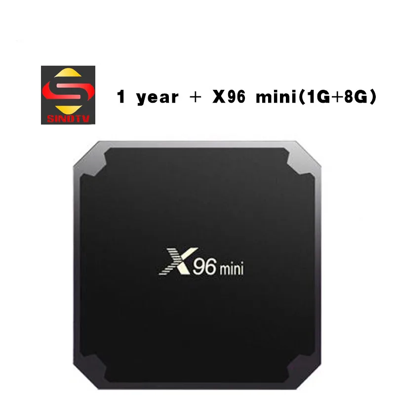 X96Mini 1G 1Y SINOTV Лучший арабский французский IPTV каналы QHD ТВ подписка Сино ТВ канадский США Латинос Полный 4 к Европейский с X96 Мини ТВ приставка на базе Android коробка - Цвет: X96Mini 1G 1Y SINOTV