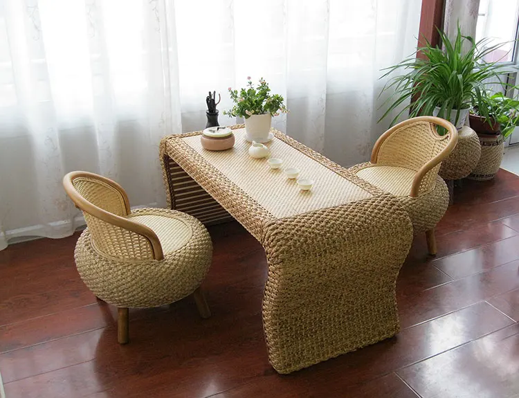

Rattan Tea Table Rattan Chair Tea Table Balcony Deck Tatami Small Coffee Table