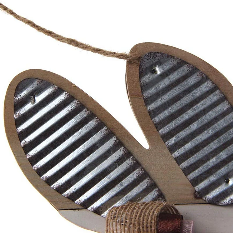 

Easter Decoration,Wooden Happy Easter Rabbit Bunny Hanging Pendant Ornaments Craft Home Party Decoration DIY Props