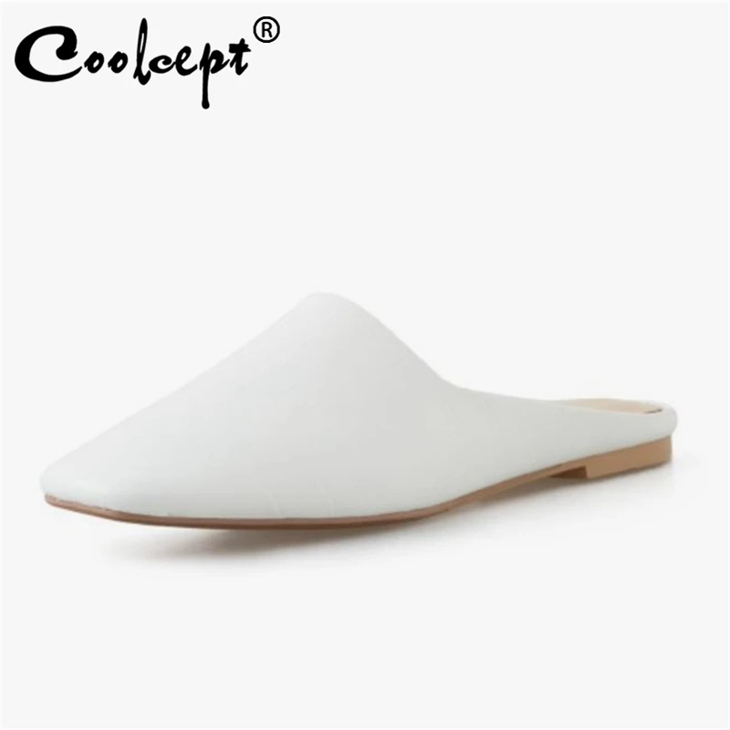 

Coolcept Size 33-43 Women Sandals Real Leather Square Toe Women Summer Shoes Fashion Casual Shoes Vacation Women Footwear