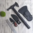 Набор гаечных ключей King Sea Hammer, топор и ножи для кемпинга, тактический топор Tomahawk с ручкой из стекловолокна и нож с лезвием для мытья камня