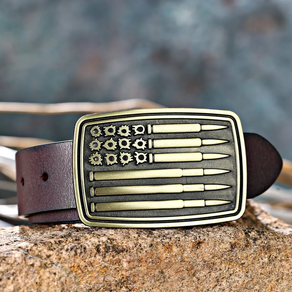 

KDG Western Cowboy Zinc Alloy Symbol of Unity, National Flag, Attitude Buckle, Belt Buckle, Paired Jeans Leather Belt, Party Pro