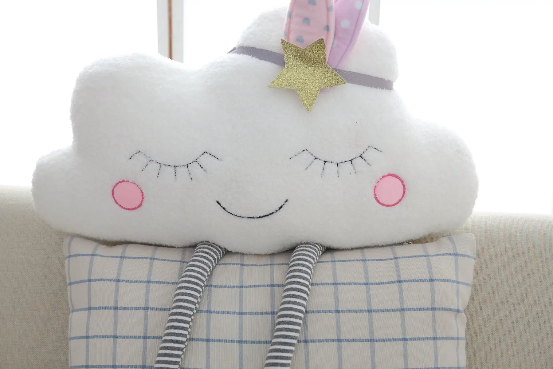 Украшение для дома, новая плюшевая подушка Ins Cloud, мягкая подушка, Kawaii Cloud, мягкие плюшевые игрушки для детей, детские подушки, подарок для девочки