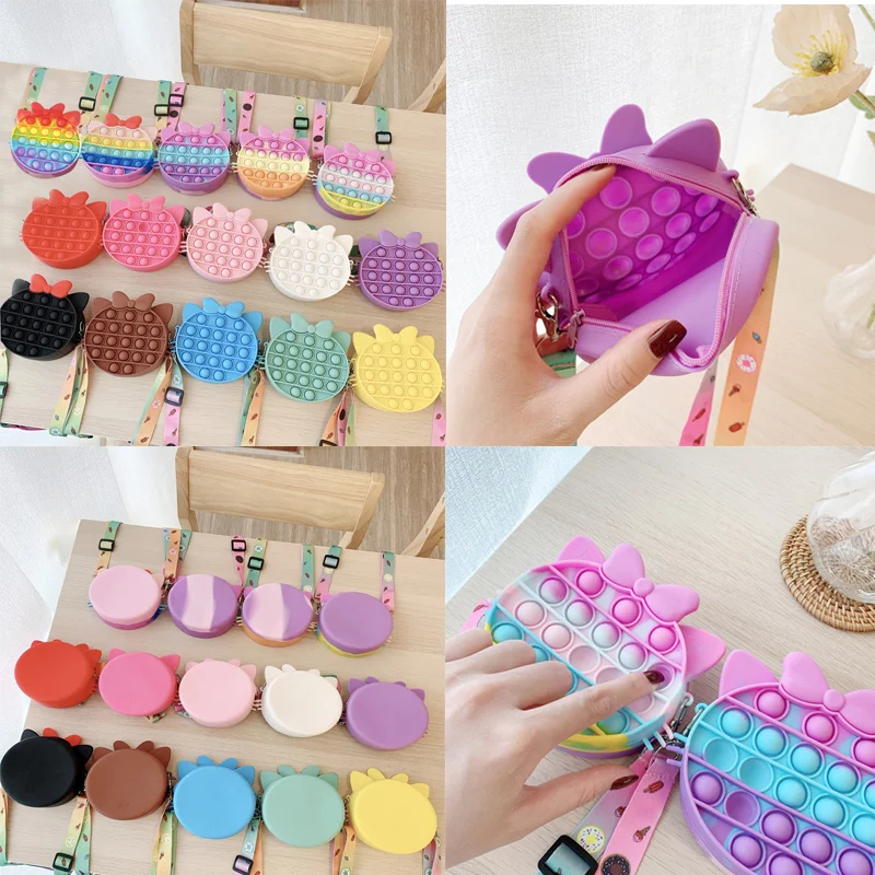 

Популярная новинка, симпатичная силиконовая Повседневная сумка в виде мультяшного кота Kt, простая мягкая сумка Spotify премиум класса, кошелек...