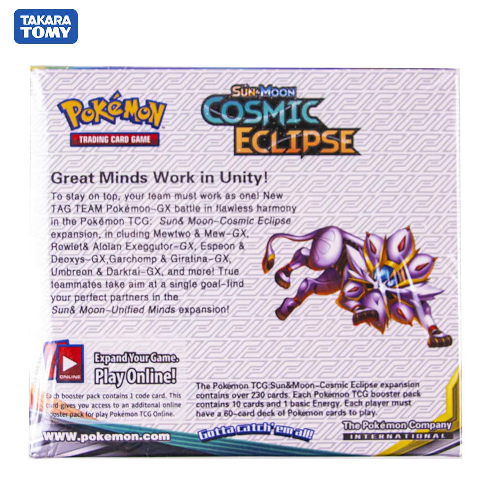 

324Pcs Style Pokemon Trading Card Game:Sun & Moon (SM12) Cosmic Eclipse Collect Game Cards Gift Toys Child Gift