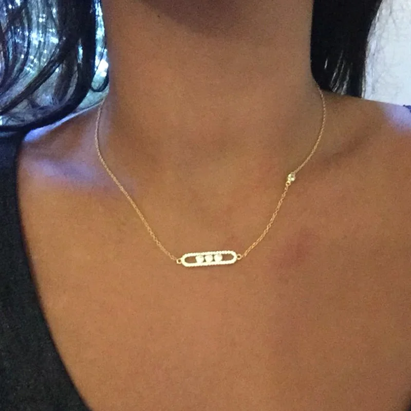 Новый Дизайн Модные bling cz подвески ювелирные изделия ожерелье с 3 шт. кубического