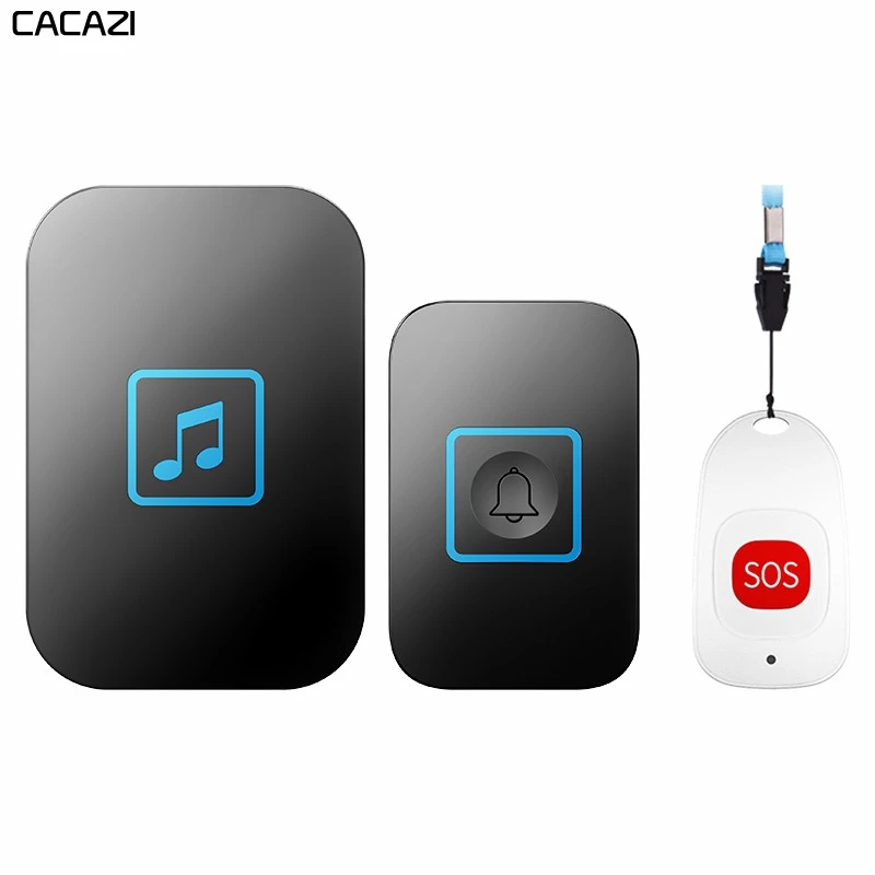 Водонепроницаемый беспроводной пейджер для умного дома CACAZI дверной звонок