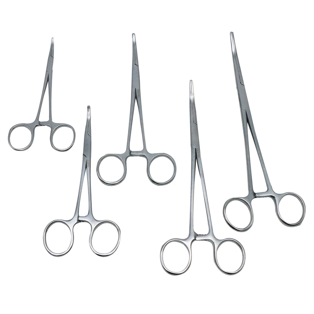 

Stainless Steel Hemostatic Clamp Arterial Forceps Surgical Forceps Pet Hemostat Locking Nipper Straight/Elbow Fishing Pliers