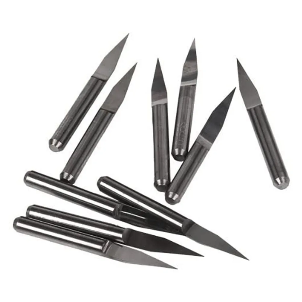 

Tools Engraving Bit 0.1mm 10 Piece 10pcs 20 Degree 3.175mm Shank Carbide