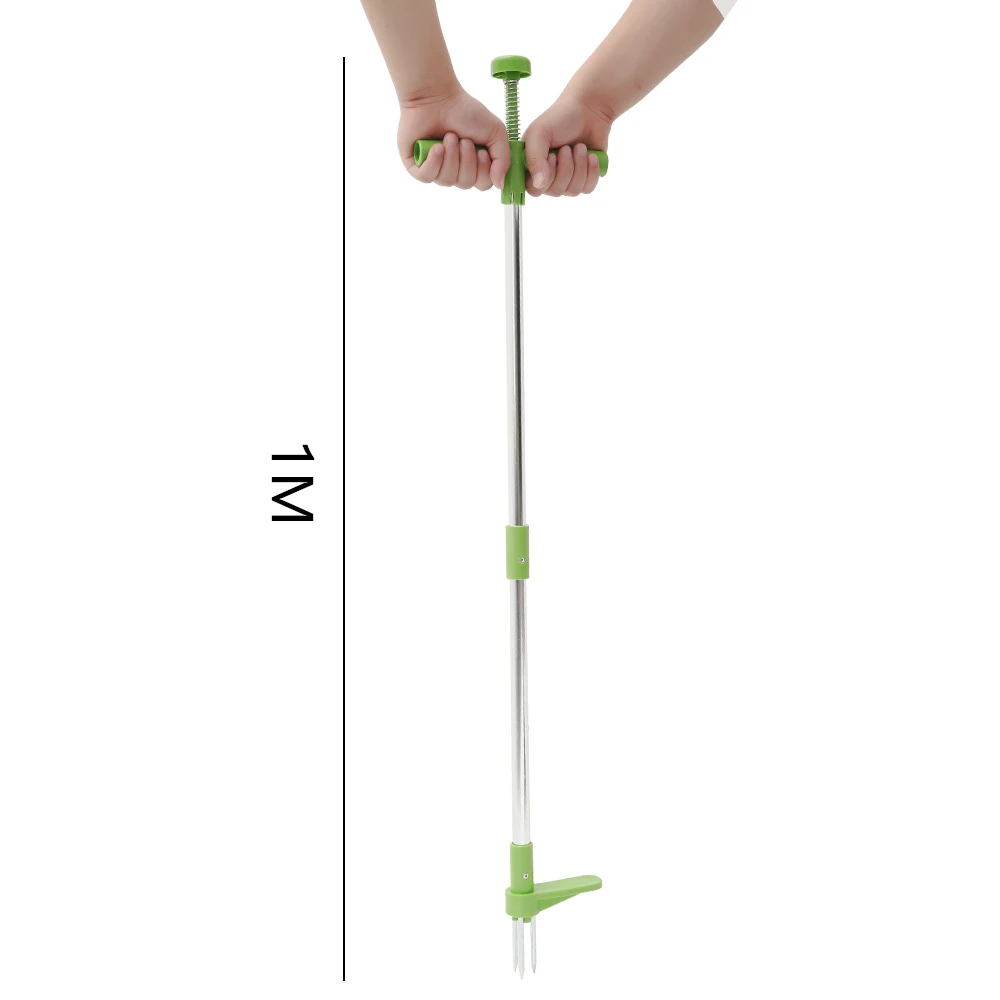 

Weed Remover Root Remover Outdoor Killer Tool Claw Weeder Portable Manual Garden Lawn Long Handled Aluminum Stand Up Weed Puller