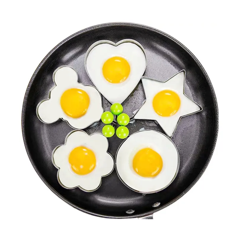 Новинка 1/5 шт. кольцо для яйца Форма из нержавеющей стали жареный яичный блин
