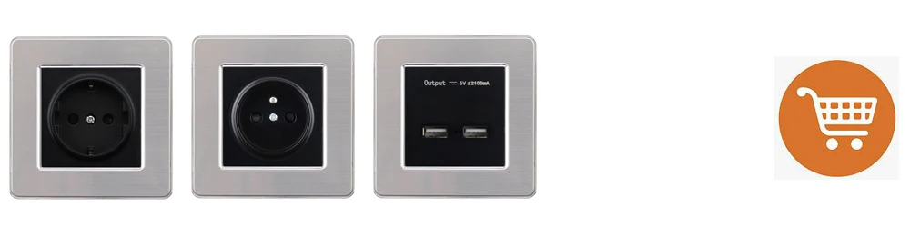 Atlectric компьютерный ТВ-порт Коаксиальная муфта Rj45 Ethernet настенная розетка двойной Rj45 порт розетка из нержавеющей стали панель розетки,socket