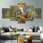 Настенная картина Ganesh для гостиной, Декор, текстура индуистского Властелина Ганеша, искусственный ствол, картина Бога, подарок на день рождения