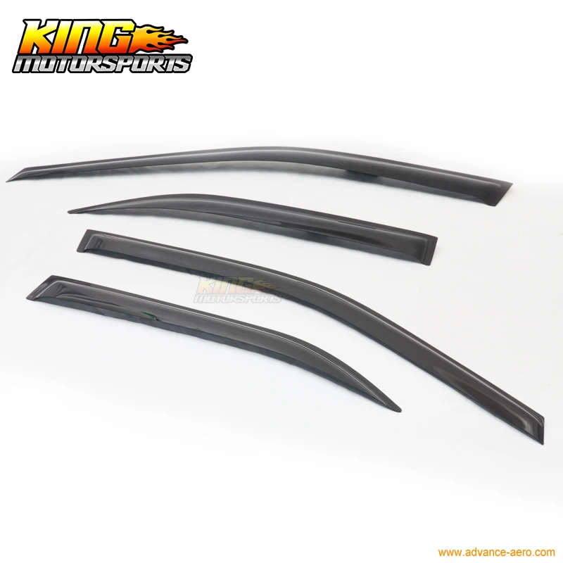 Подходит для 03 06 Mitsubishi Lancer OE солнцезащитный козырек защита от дождя Vent Smoke 4 шт.