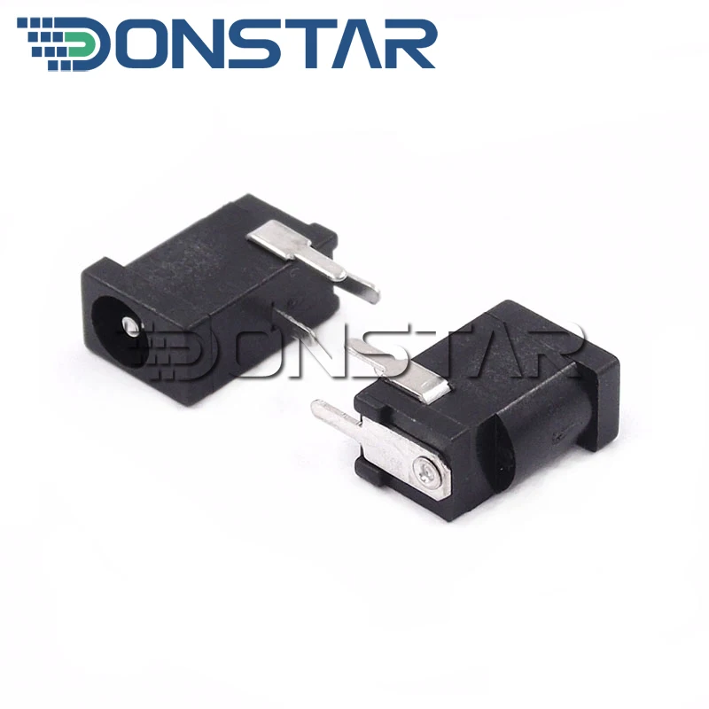 100PCS New and High Quality DC-002 3.5 x 1.3 mm 0.3A 50V Black DC Power Jack Socket Connector DC002 3.5*1.3mm socket - купить по