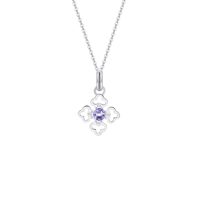 

Brosway Fashion Necklace TJ Mini Series Clover Flower Personality Trendy Titanium Steel Necklace Pendant Female Clavicle Chain