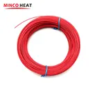 Новая Инфракрасная система подогрева пола, 100 метров, 2,1 мм, 17 Ом, 24K, кабель из углеродного волокна, новый инфракрасный нагревательный кабель