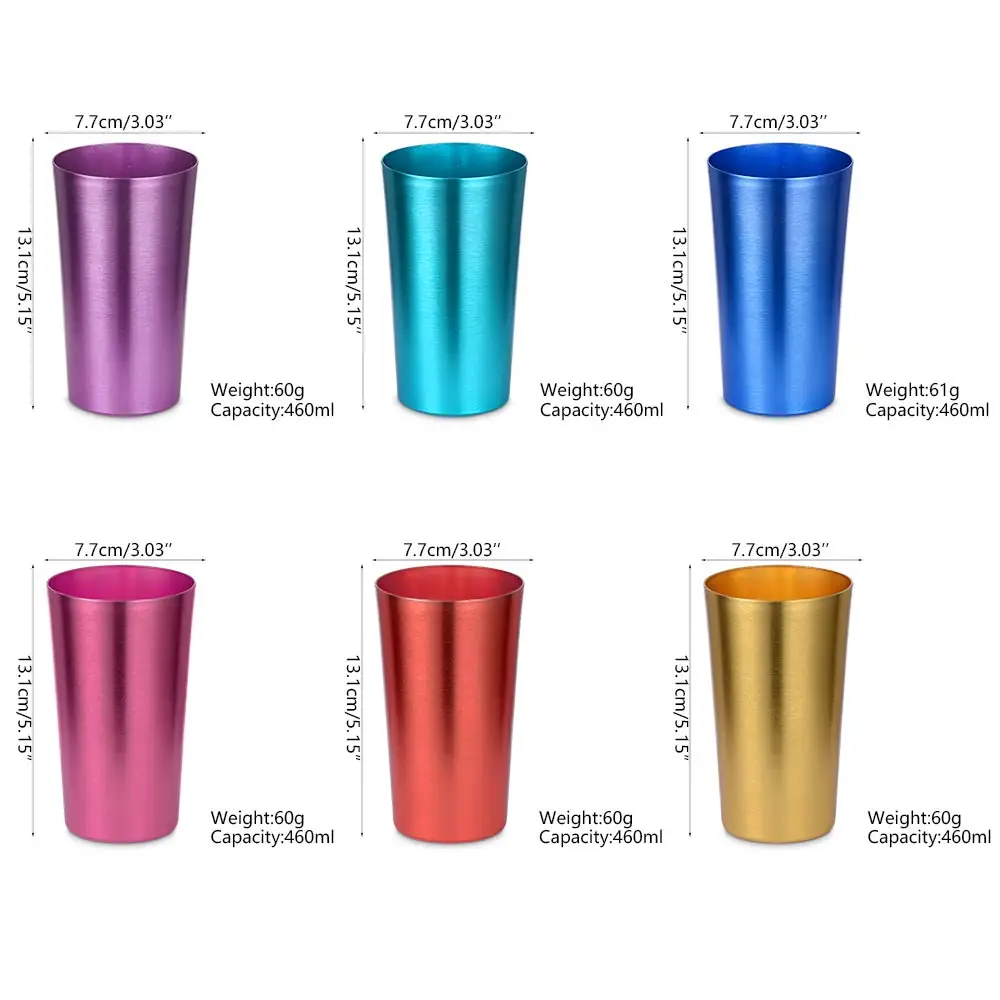 Цветные чашки QUEENBAR алюминиевая чашка уличная кружка Туристическая посуда