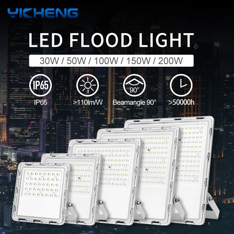 Ультра тонкий светодиодный прожектор светильник 30 Вт 50 100 высокой мощности