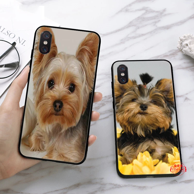 Йоркширского терьера собачий силиконовый мягкий чехол для Xiaomi 6 8 9 Lite SE F1 A1 A2 A3 9T Pro