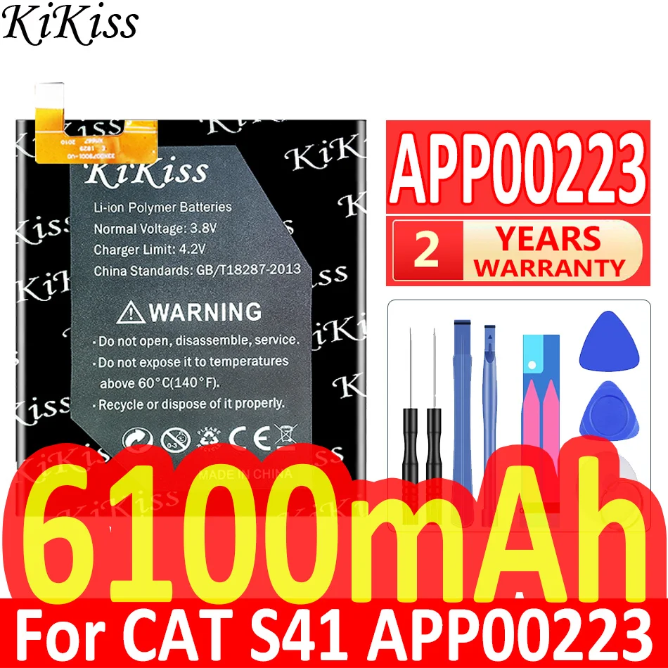 KiKiss-potente bater&iacute;a de 6100mAh, para CAT S41, APP00223-0