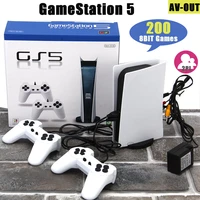 dropshipping gs5 game console 8 bit usb wired handheld game player 200 classic games retro av output tv gaming console for child