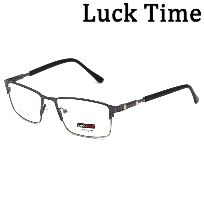

2021 год, модная металлическая оправа для очков LuckTime, Мужские квадратные очки, новые мужские классические полные оптические оправы для очков ...