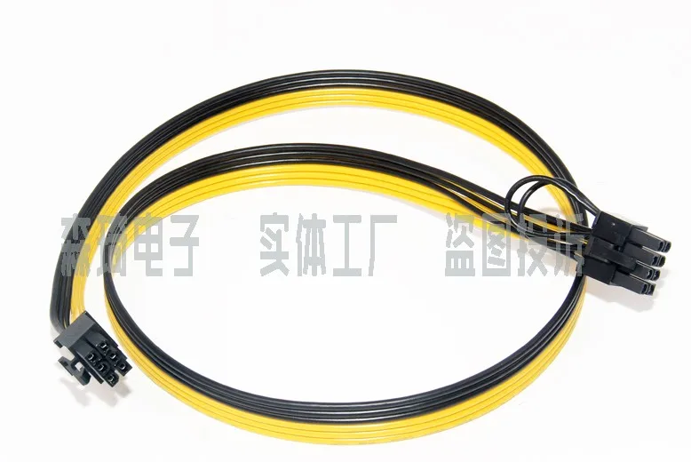 

Кабель питания для компьютера HP, Серверная плата преобразования питания 6 + 2, видеокабель 16awg от 6P до 6 + 2 80 см