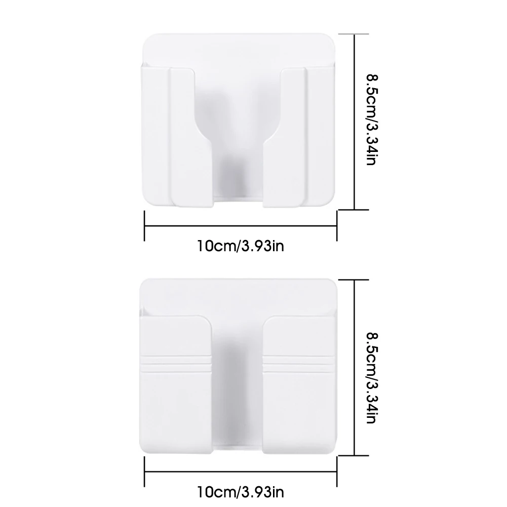 

Adhesive Hook Plastic Wall Self-Adhesive Holder Anti-slip Transparent Remote Control Phone Organizer Storage Box Bedroom Office