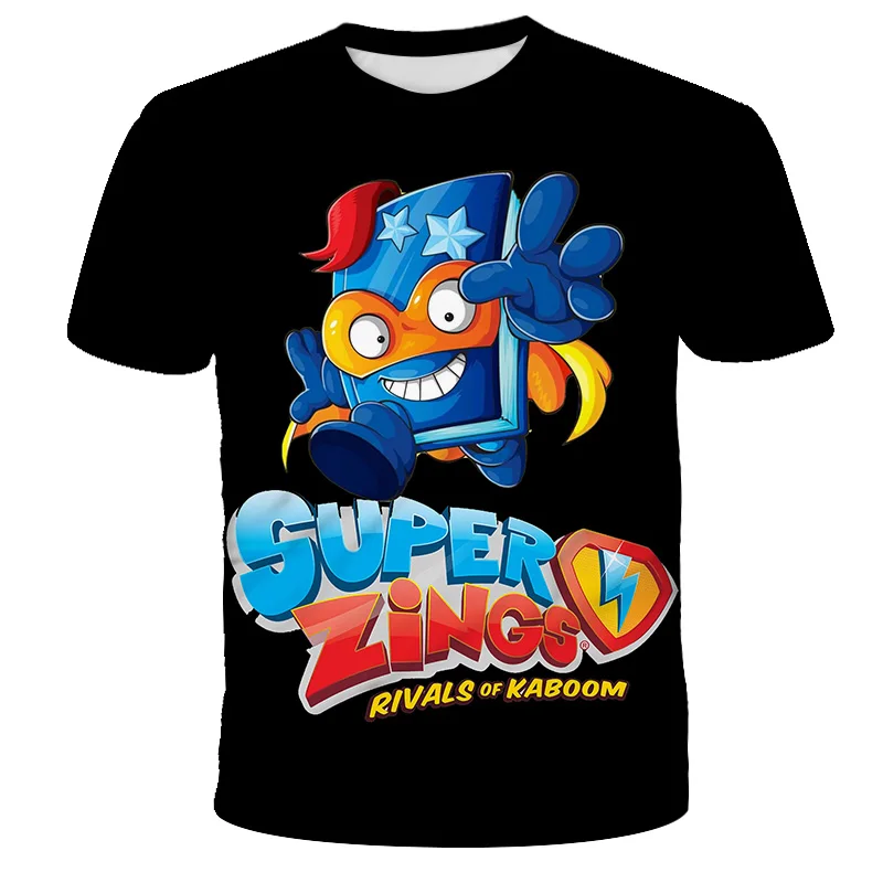 

Superzings Kids t Shirt Children Clothing 2021 Funny Summer Tops Cartoon Kawaii Tee Boys Girls Clothes Superzings Hot Video Game