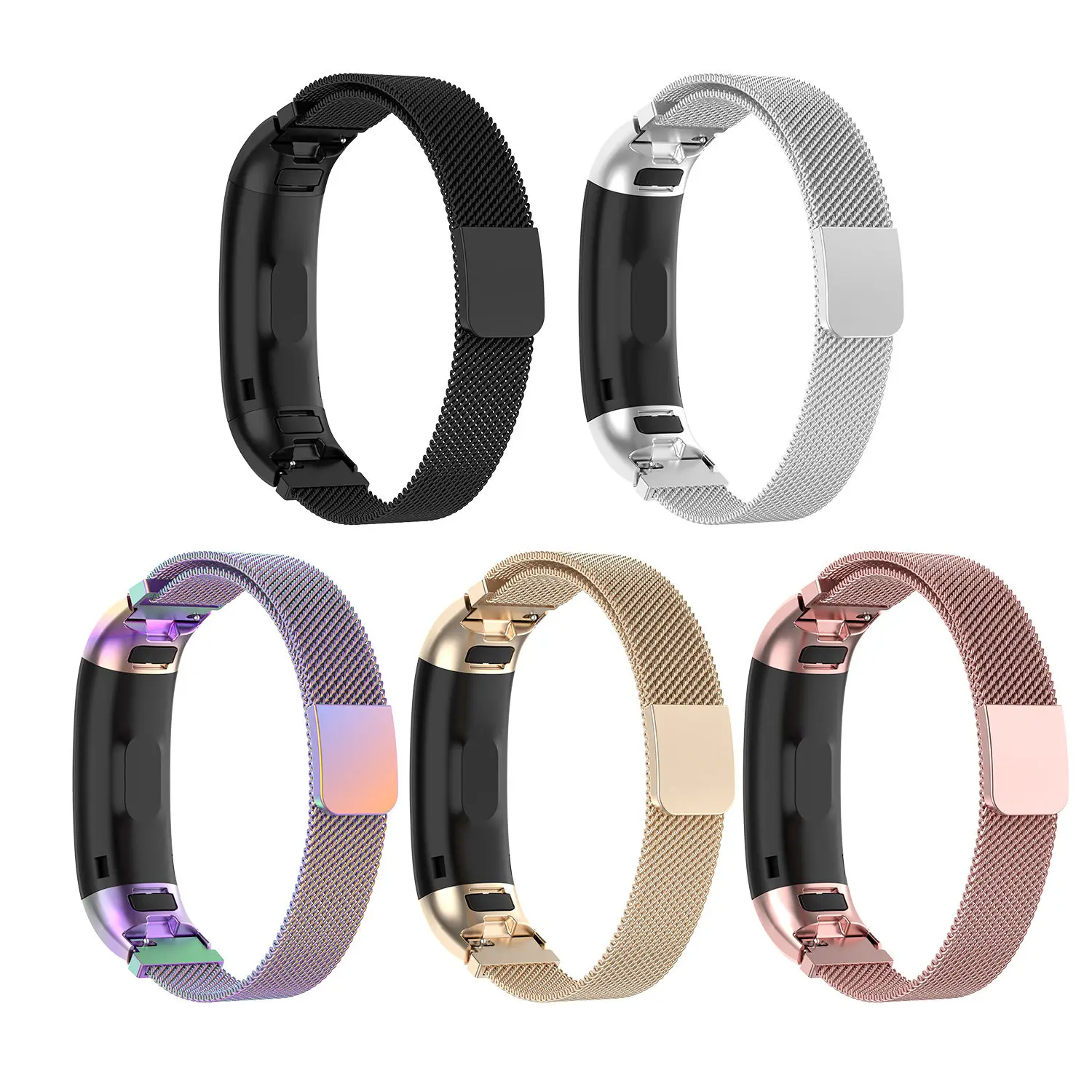 Браслет correa браслет из нержавеющей стали для Huawei band 3 / 3pro 4 pro магнитный ремешок