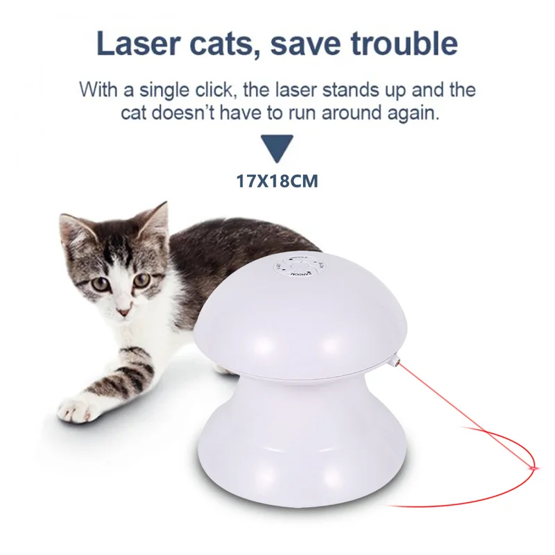 Кошачья интерактивная игрушка лазерные забавные игрушки Авто вращающийся Кот
