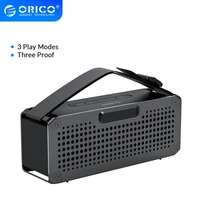 orico portable wireless bluetooth compatible speaker three proofing outdoor music surround support tf aux card for music player