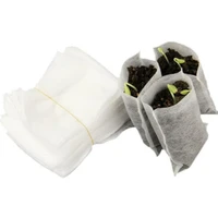 100pcs biodegradable seed nursery bags nursery flower pots vegetable transplant breeding pots garden planting nursery plant