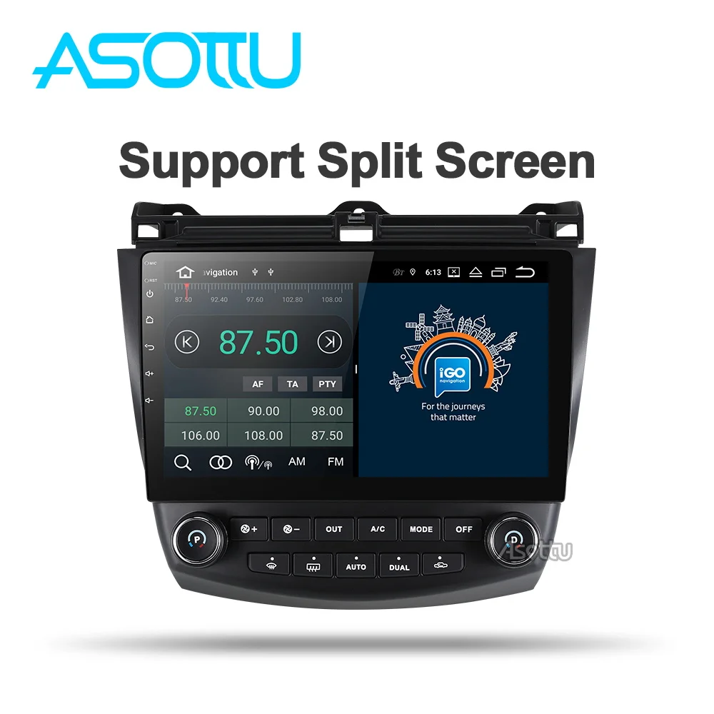 Asottu PX30 android 9 0 Автомобильная dvd навигационная система плеер для Honda Accord 7 2003 2007