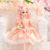 new fashion bjd doll 36cm 13 ball joints dolls with full outfits dress shoes headdress makeup girls diy toy best gift collection