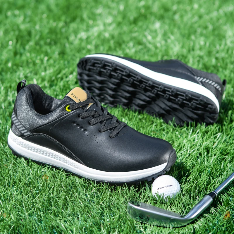 

Мужские кроссовки для гольфа, водонепроницаемая нескользящая обувь для ходьбы, роскошные прогулочные кеды для гольфа
