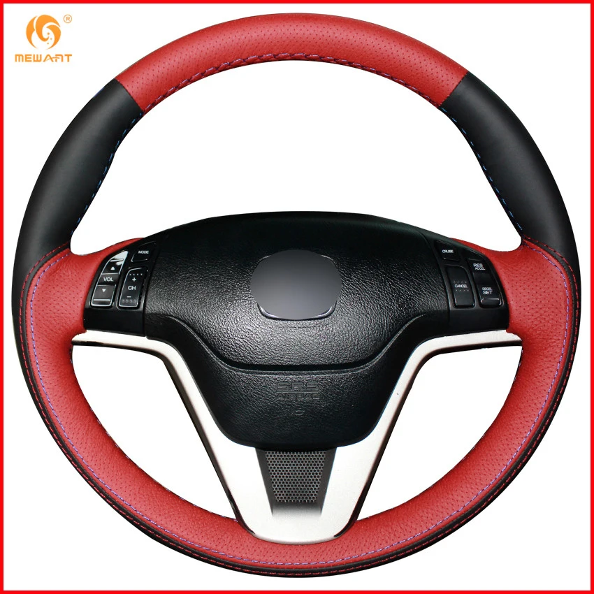 Чехол на руль MEWANT для Honda CRV черный красный чехол из натуральной кожи аксессуары