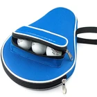 Слитная профессиональная Новинка сумка для ракеток для настольного тенниса Летучая мышь чехол из ткани Оксфорд для пинг-понга с мешком для мячей 30x20 см