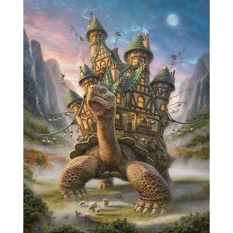 Алмазная живопись с изображением гигантской черепахи алмазная 5D Вышивка на