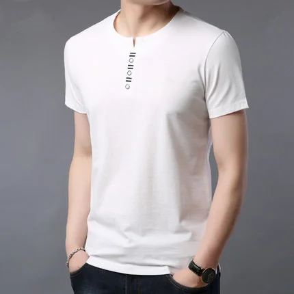 

Men's casual short-sleeved t-shirt wild clothes tide 4966