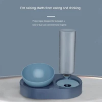 automatic drinking and feeding bowl for cats and dogs cat dog tilted water and food bowl set raised cat bowls pet supplies